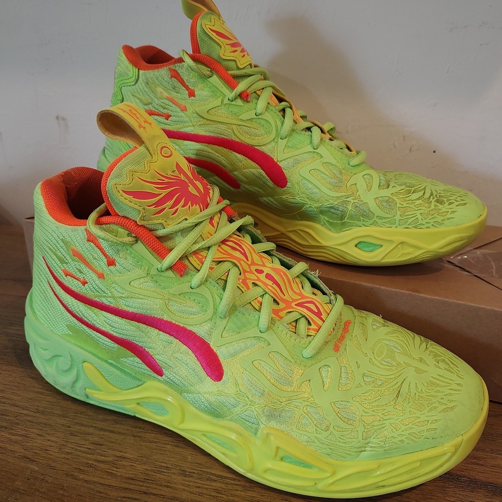 PUMA x LAMELO BALL MB.04 Gem Basketball Yellow Alert (311421 01) Size 10 Men's